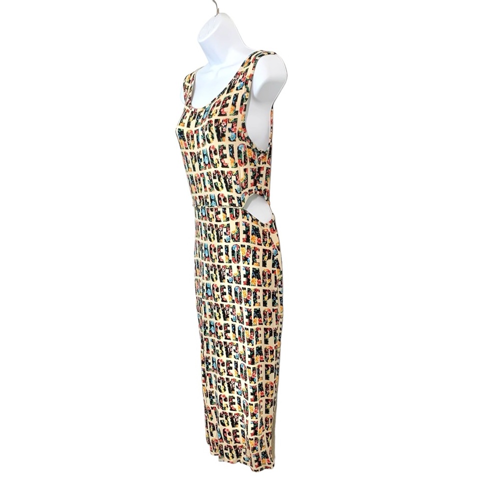 MOON COLLECTION Side Cut-Out Floral Dress Sz XL